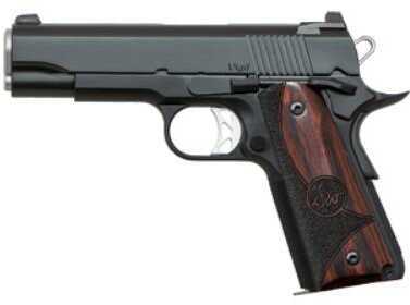 Dan Wesson 1911 Vigil Commander 9mm Luger Semi Auto Pistol 4.25" Barrel 9 Rounds Wood Grips Forged Aluminum Frame Matte Black