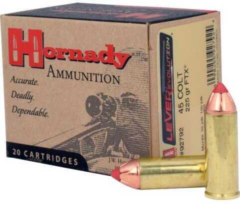 45 Colt 20 Rounds Ammunition Hornady 225 Grain Ballistic Tip