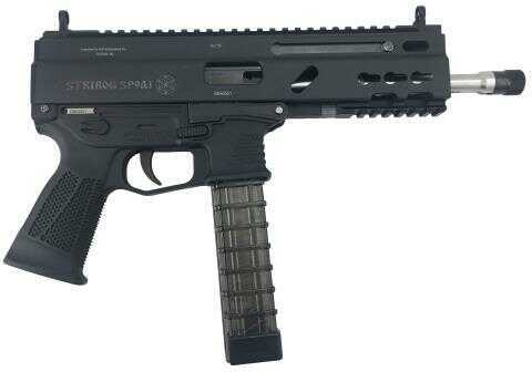 Grand Power Stribog Pistol 9mm 8" Threaded Barrel 20+1 Black Polymer Grip Hardcoat Anodized