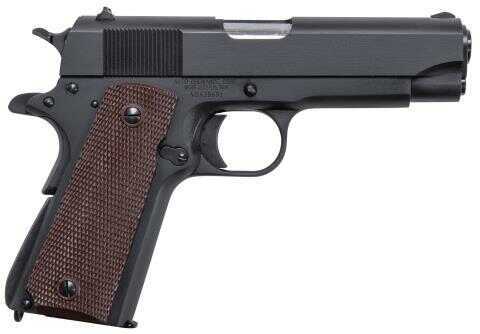 Auto Ordnance 1911 Commader Pistol 45 ACP Single 4.25" Barrel 7+1 Brown Polymer Grip Black Carbon Steel Slide