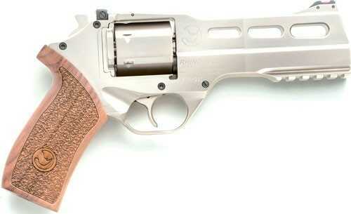 Chiappa White Rhino 50DS Revolver 357 Magnum 5" Barrel 6 Rounds Wood Grips Nickel Plated Finish