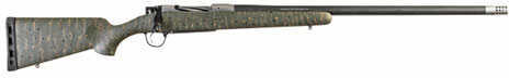 Christensen Arms Ridgeline 450 Bushmaster Bolt Action Rifle, 20" Barrel, Carbon Fiber Composite, Green With Black Webbing