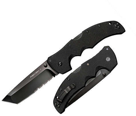 Cold Steel Recon 1 Tanto Point. Half Serrated