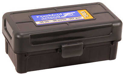 Frankford Arsenal Hinge Top Ammunition Box .38 Special .25-20 WCF .32-20 S&W Super Holds 50 Rounds