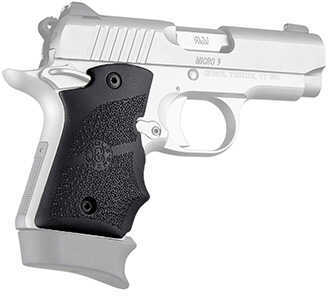 Click to see larger image. Hogue Kimber Micro 9 Ambi Safety Rubber Grip with Finger Grooves Black