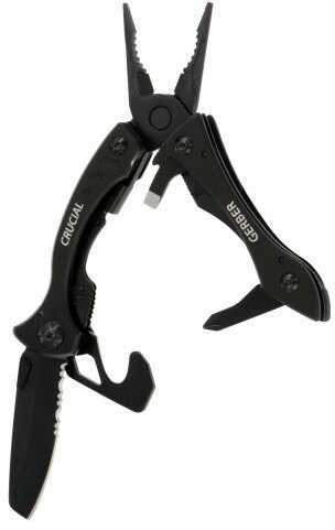 Gerber Blades Crucial Black w/Strap Cutter Clam Pack 31-001518