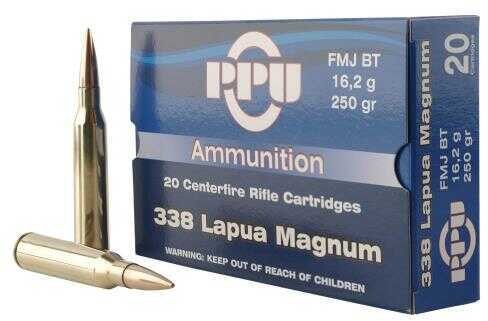 338 Lapua Magnum 10 Rounds Ammunition Prvi Partizan 250 Grain Full Metal Jacket