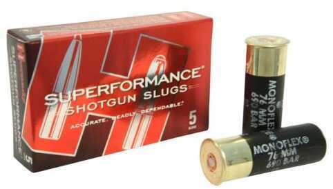 12 Gauge 5 Rounds Ammunition Hornady 2 3/4" 300 Gr Sabot Slug #Sabot