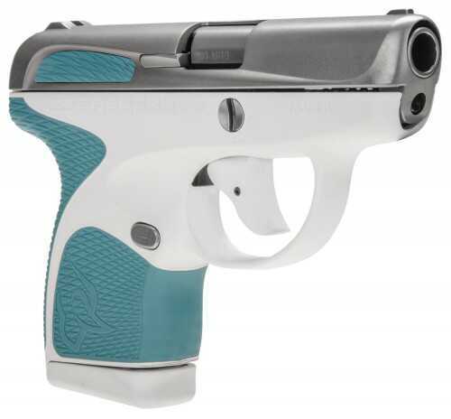 Taurus Spectrum .380 ACP Semi Auto Pistol 2.8" Barrel 6 Rounds White Polymer Frame with Laguna Blue Inserts Stainless Finish