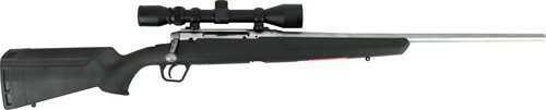 Savage Axis XP stainless Steel Rifle 25-06 Rem 22" Barrel 3-9X40 Scope Black Synthetic Ergo Stock