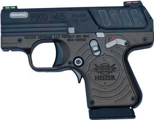 Heizer Defense Pko-45 Semi-auto Pistol 45 ACP With One 5-round And One 7-round Magazine Spartan