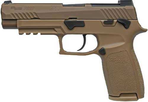 Sig Sauer P320 M17 Pistol 9mm 4.70" Barrel 21 Round Coyote PVD Finish Siglite Sight