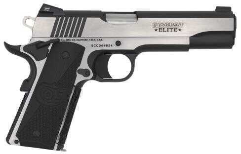 Colt Mfg 1911 Combat Elite Government Pistol 45 ACP 5" Barrel 8 Round Two-Tone Half Checkered & Scalloped G10 Grip Night Sights