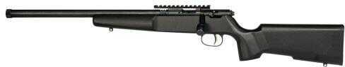 Savage Rascal Target XP Bolt Action Rimfire Rifle .22 LR 16.125" Threaded Barrel 1 Round 4x32 Scope and Bipod Black Wood Stock Blued
