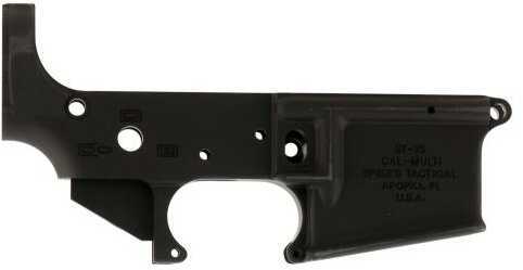 Spikes STLS045 Stripped Lower Multi-Caliber Black Hardcoat Anodized 7075 T6 Aluminum