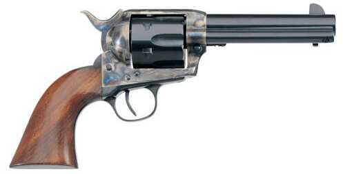 Taylors and Company 1873 Cattleman New Frame Model Tuned 45 Long Colt 4.75" Barrel 6 Shot Walnut Navy Sized Grip CCH Blued
