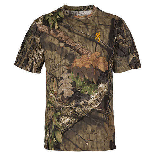 Browning Wasatch-CB Short Sleeve T-Shirt Mossy Oak Break-Up Country, Medium