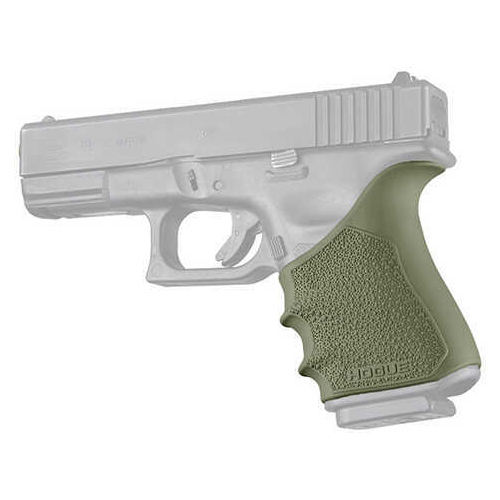 Hogue HandAll Beavertail Grip Sleeve for Glock 19 Gen 3-4, Olive Drab Green