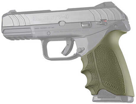 Click to see larger image. Hogue HandAll Beavertail Grip Sleeve Ruger Security 9, Olive Drab Green