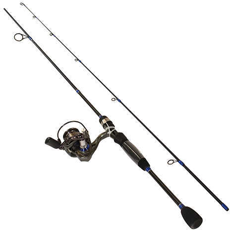 Lews Fishing Laser Lite Speed Spinnging 2 Piece Combo 5.2:1 Gear Ratio 66" Length Ultra Light Power Ambidextrou