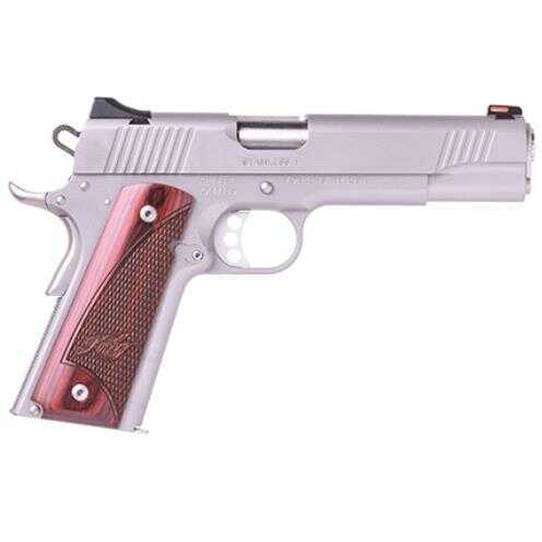 Click to see larger image. Kimber Stainless II Semi Automatic Pistol 9mm 5" Low Profile Sights 9rd Magazine Rosewood grips