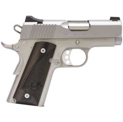 Kimber Stainless Ultra Carry II Semi Automatic Pistol 9mm 3" Steel 8rd Magazine Rosewood Grips