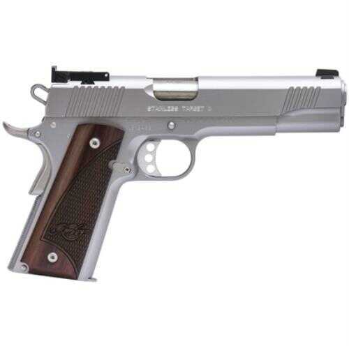 Kimber Stainless Target II .45 ACP 5" Barrel Steel Pistol Adjustable Sights 7rd Magazine Rosewood grips