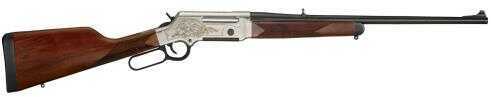 Click to see larger image. Henry Long Ranger Deluxe LeveAction Rifle 308 Winchester/7.62 NATO 20" Barrel Checkered Straight Grip Stock Nickel Plated With 24K Inlay