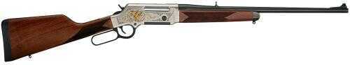 Henry Long Ranger Wildlife Lever 243 <span style="font-weight:bolder; ">Winchester</span> 20" Barrel Nickel Plated Reciever With 24K Gold Inlay 4 Round Capacity