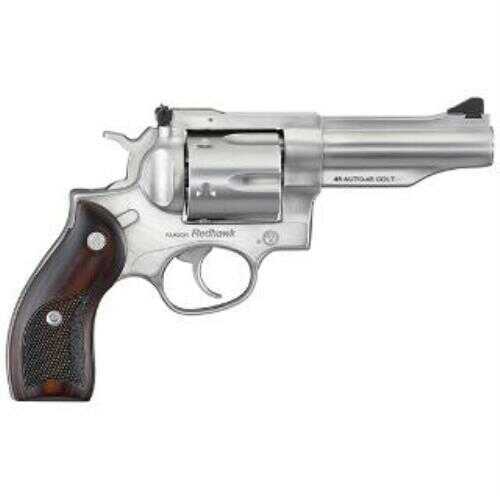 Ruger Redhawk Revolver 45 ACP 4.2" Barrel Stainless Steel Wood Grips 6 Round