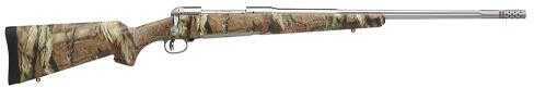 Savage 16/116 Bear Hunter Bolt Action Rifle 300 Win Mag 23" Barrel With Muzzle Brake, 3 Round Capacity Mossy Oak Break-Up Infinity Stock Stainless Steel