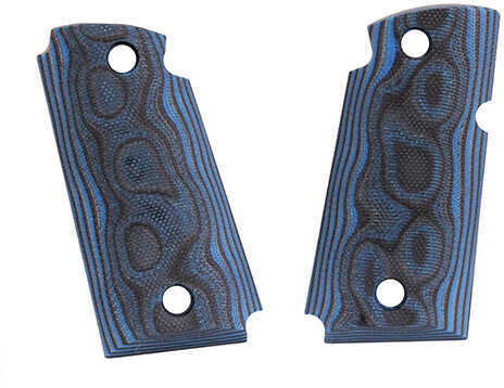 Hogue Kimber Micro 9 Ambi Safety Smooth G10 - G-Mascus Grips Blue Lava
