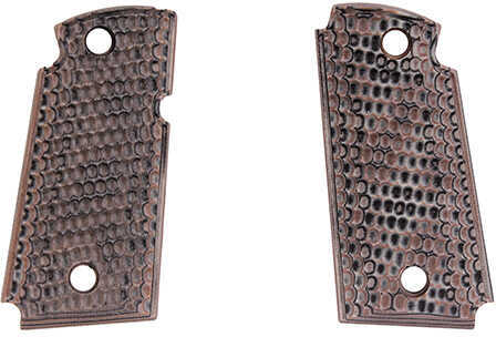 Hogue Kimber Micro 9 Ambi Safety Piranha G10 - G-Mascus Grips Flat Dark Earth