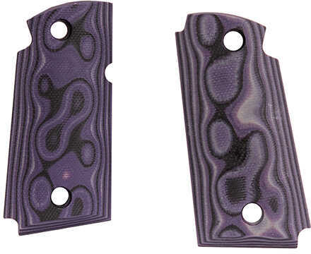Hogue Kimber Micro 9 Ambi Safety Smooth G10 - G-Mascus Grips Purple Lava