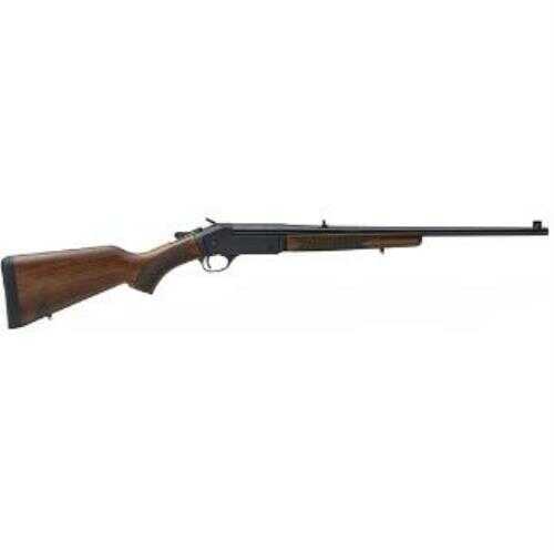 Henry Single Shot Youth Break Action Rifle 243 Win 22" Barrel Adjustable Rear Sight Walnut Stock Blued Finish