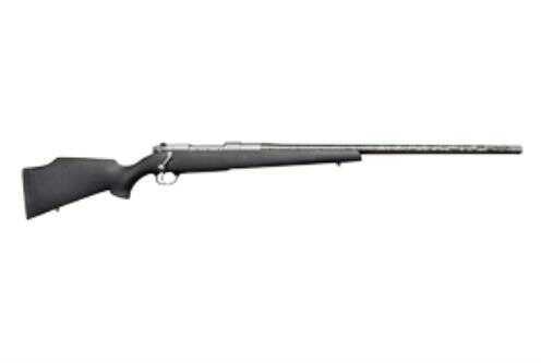Weatherby Mark V Carbonmark Bolt Action Rifle .257 Wby Mag 26" Carbon-Fiber Threaded Barrel 3 Rounds Black Synthetic Stock Grey Cerakote