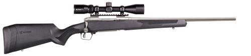 Savage 10/110 Apex Storm XP Bolt Action Rifle With Vortex Crossfire II Scope 300 WSM 24" Stainless Steel Barrel 2 Round Synthetic Black Stock