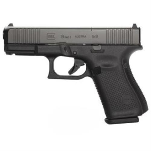 Glock 19 Gen 5 Pistol With Modular Optic System 9mm 15 Round 4" Barrel Matte Black