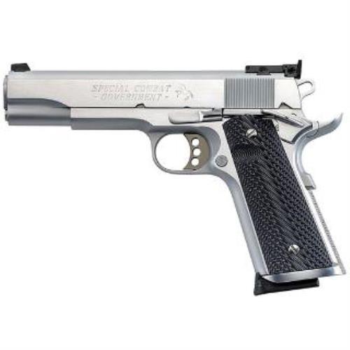Colt Series 70 Custom Competition Semi-Automatic Pistol 45 ACP 5" Barrel 8 Round Brushed Stainless Steel