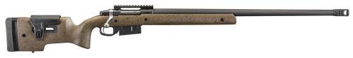 Ruger Hawkeye Long Range Target Bolt Action RIfle 6.5 Precision Cartridge (<span style="font-weight:bolder; ">PRC</span>) 26" Barrel 3+1 Laminate Brown/Black Stock with Adjustable Comb