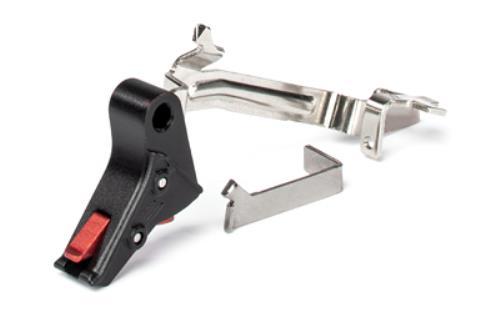 ZEV Technologies PRO Flat Trigger Bar Kit For Gen 5 Glocks Black w/ Red Safety Includes Connector FFT-PRO-BAR-5G