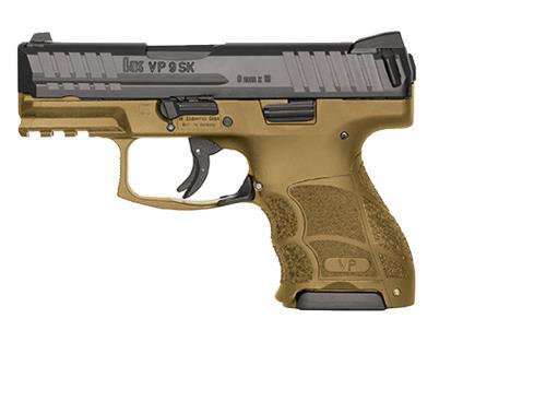 <span style="font-weight:bolder; ">Heckler</span> & Koch VP9SK Semi-Automatic Pistol 9mm 3.39" Barrel 3-10 Round Mags Night Sights Flat Dark Earth Finish