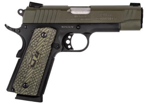 Taurus 1911 Commander Pistol 45 ACP 4.2" Barrel 8 Round Cerakote Mil-Spec Green Finish Novak Sights