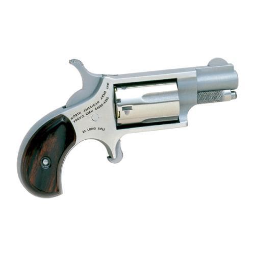 North American Arms Mini Revolver 1 1/8" Barrel CA Legal 22 Long Rifle 5 Shot Rosewood Bird's Head Grip