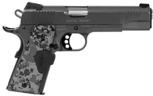 KIMBER 45ACP CUSTOM COVERT 5" Barrel 7+1 Capacity Charcoal Gray Finish Tritium Night Sights Crison Trace Lasergrips