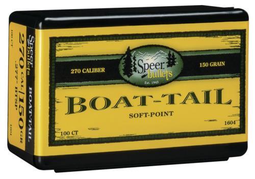 CCI Speer Bullet .270 .277 150 Grains Jacketed Soft Point Boat-tail 100/bx