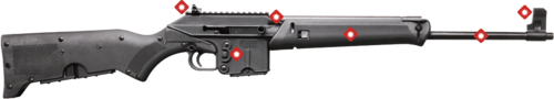 Kel-Tec SU16 SUB-16 Sport Utility Rifle .223 Remington 18.5" Barrel 10 Round Capacity Synthetic Stock Black