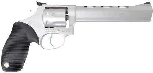 Taurus 17 Tracker Revolver 17 HMR 6.5" Barrel 7 Round Adjustable Sight Ribber Grip Overlay Matte Stainless Steel
