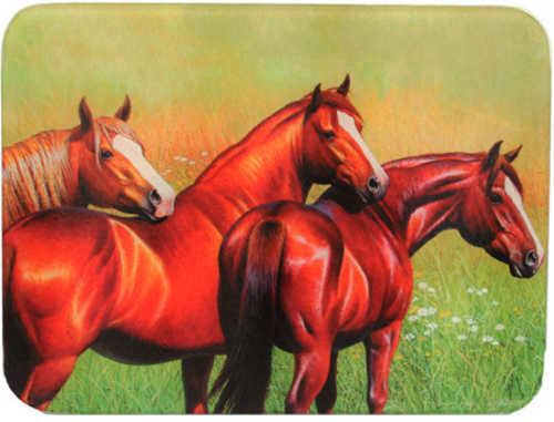 Click to see larger image. Rivers Edge Products Cutting Board Three Horse 727