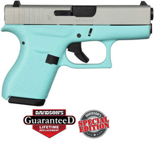 Glock 42 Robin's Egg Blue .380ACP 3.26" Barrel 6 Round Capacity